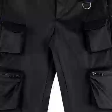 Prada SS24 Logo Pocket Cargo Pants Black