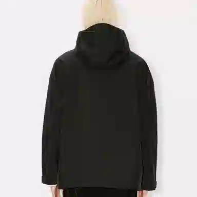 KENZO SS24 Logo Zip Hoodie Black