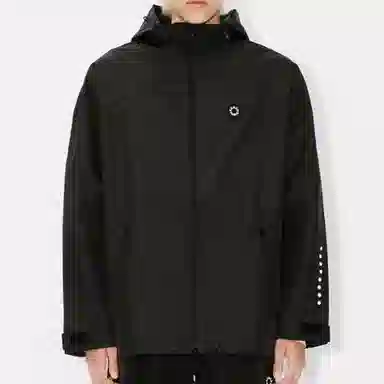 KENZO SS24 Logo Zip Hoodie Black