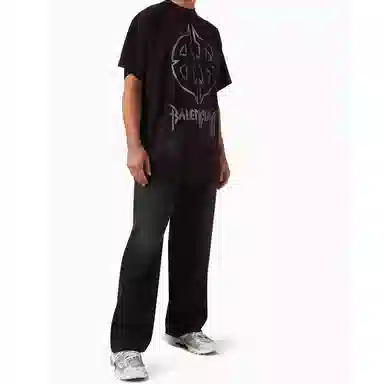 Balenciaga SS24 Logo T-Shirt Black