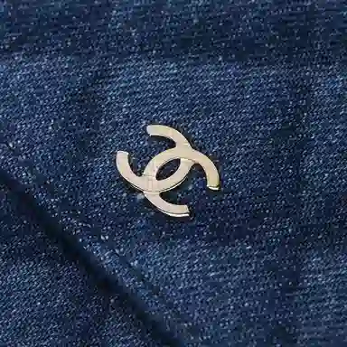 Chanel Denim Chain Print Bag