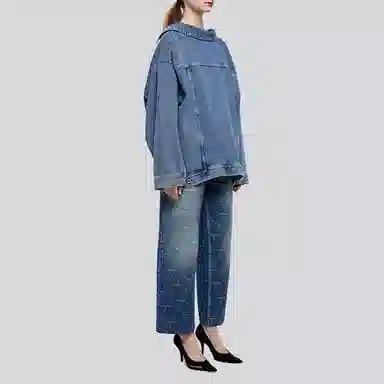 Balenciaga Denim Jacket Blue