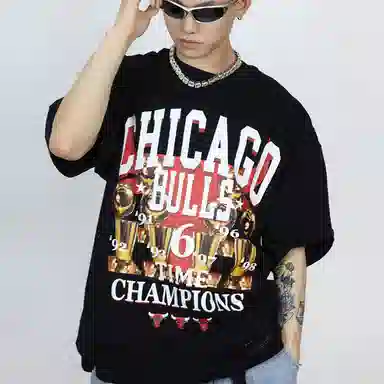 Mitchell Ness NBA Logo T