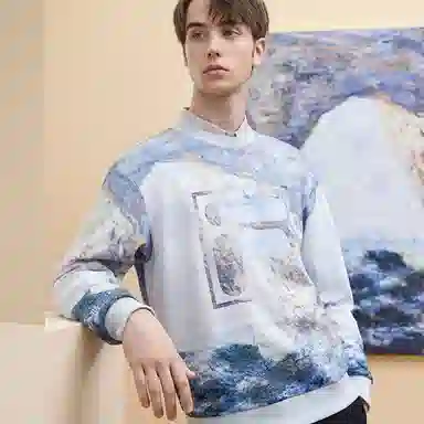 FILA x THE MET Logo Pullover Sweatshirt