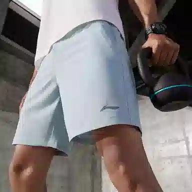 LiNing Fitness Series Logo Print Quick-Dry Shorts