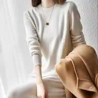 【dme】 休闲纯色长袖连衣裙