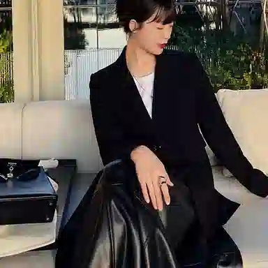 美洋 新款纯色气质休闲西装 女款 黑色