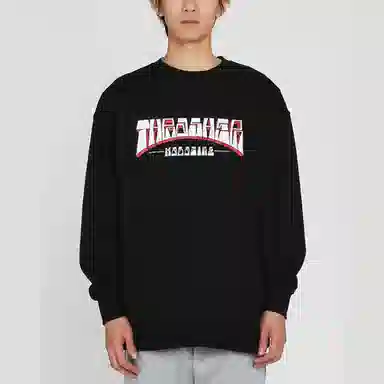 Thrasher Firme Logo Crew Black