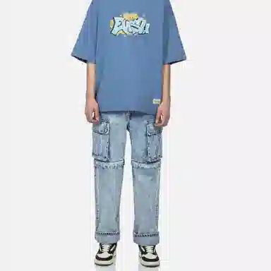 EVISU Wide Leg Jeans