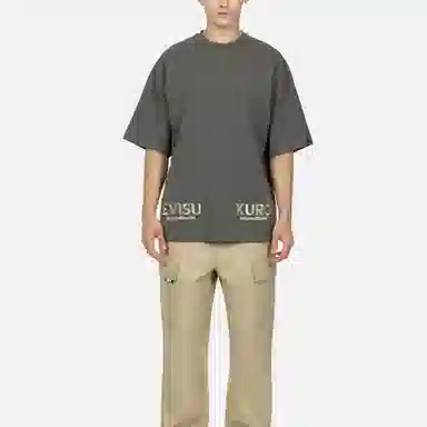 EVISU AW23 Logo Embroidered T-Shirt