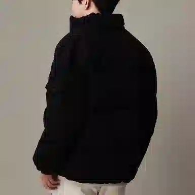 GAP Letter Print Hoodie Down Jacket Unisex