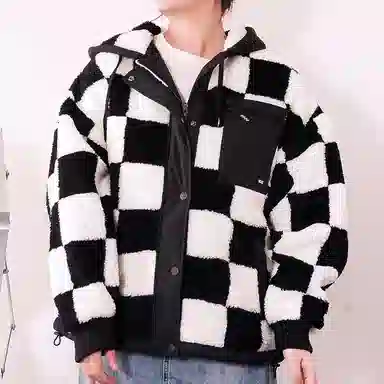 Vans Checkerboard Sherpa Down Hoodie