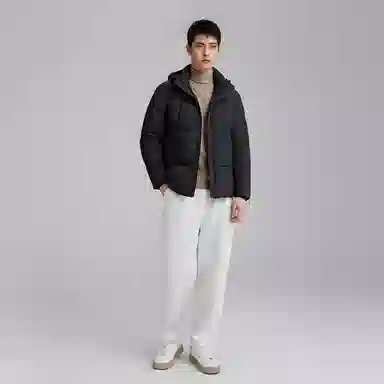 斯巴奴 加厚短款保暖连帽极寒羽绒服 男款