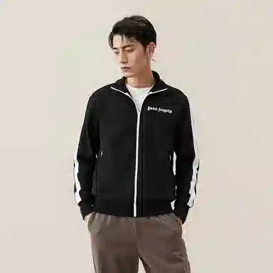 Palm Angels SS22 Logo Print Jacket Black