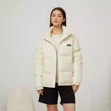 鸭鸭 新年战衣加厚保暖鸭绒休闲宽松立领无帽无性别羽绒服 男女同款