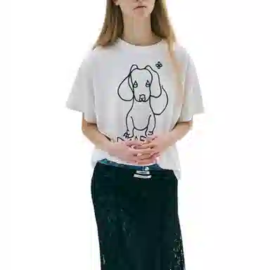 MARDI MERCREDI SS25 TSHIRT DDANJI CH.02_IVORY BLACK T