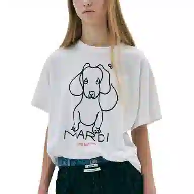 MARDI MERCREDI SS25 TSHIRT DDANJI CH.02_IVORY BLACK T