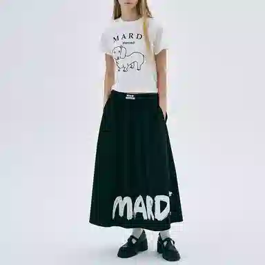 MARDI MERCREDI SS25 SLIM TSHIRT DDANJI CH.06 IVORY BLACK T