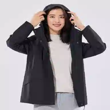 探路者 户外抗静电防水冲锋衣 女款