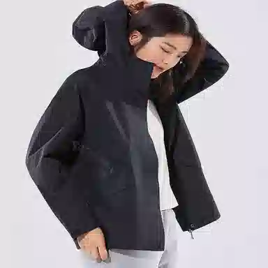 探路者 户外抗静电防水冲锋衣 女款