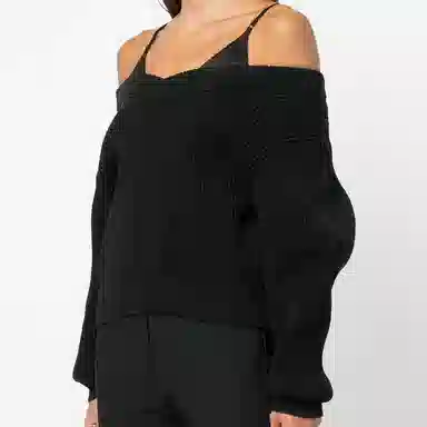 Alexander Wang SS22 Satin Strap Sweater