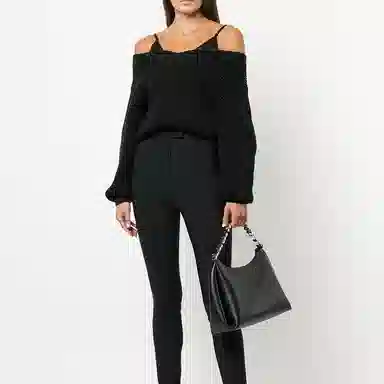 Alexander Wang SS22 Satin Strap Sweater