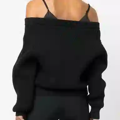 Alexander Wang SS22 Satin Strap Sweater