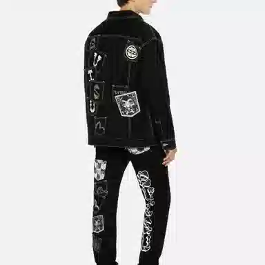 EVISU Multi-Pocket Denim Shirt Jacket