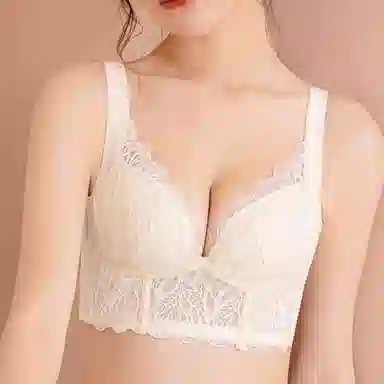 莫代尔 调整型无钢圈聚拢收副乳防下垂薄款文胸 女款