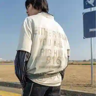 GOOD BAI 916 SS24 sloganoversizeT