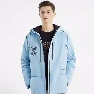 波司登 滑雪系列 户外防风防水透湿撞色拉链连帽羽绒服 男女同款