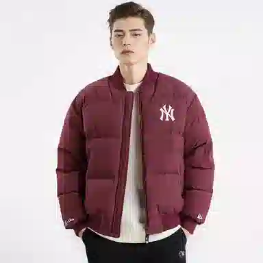 New Era x MLB Yankees Burgundy Jacket