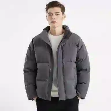 森马 印花面包服厚款羽绒服 男款