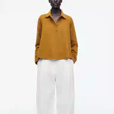 COS Polo Shirt Brown