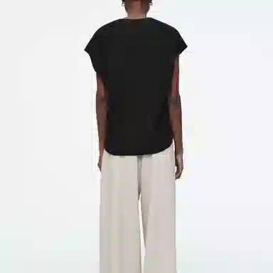 COS V-Neck Knit Vest Black