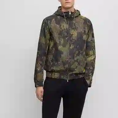 HUGO BOSS FW23 Camo Zip Hoodie