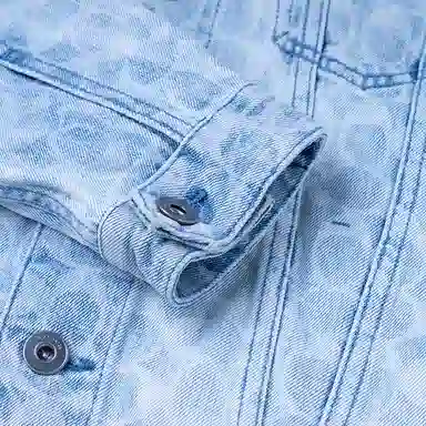 COACH Logo Print Denim Jacket
