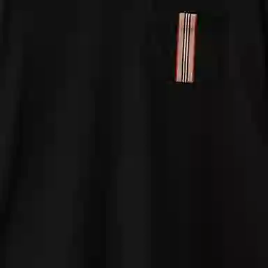 Burberry SS24 Striped Applique Crewneck T-Shirt Black