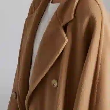 MaxMara 101801 Madame Camel Coat
