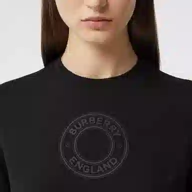 Burberry Cotton Logo T-Shirt Black