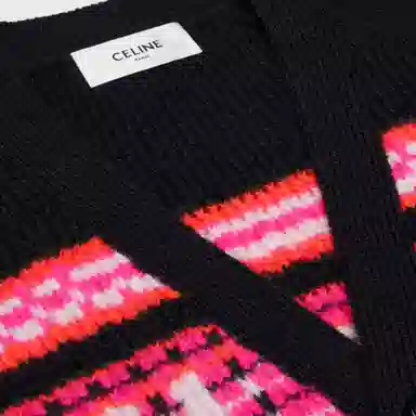 CELINE V-Neck Knit Sweater