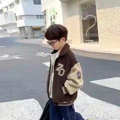 左西 字母数字翻领棒球服 儿童款