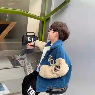 左西 字母数字翻领棒球服 儿童款