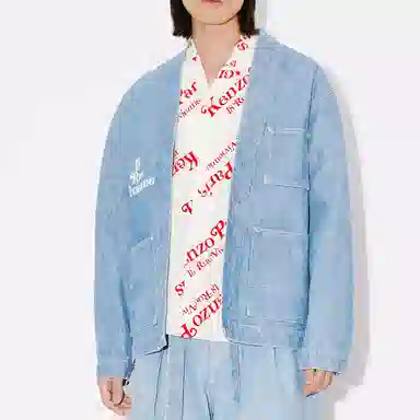 KENZO V-Neck Denim Jacket