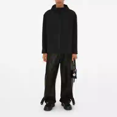 Burberry Hooded Zip Jacket Black