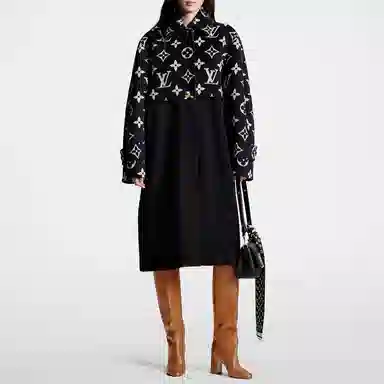 Louis Vuitton Logo Print Coat