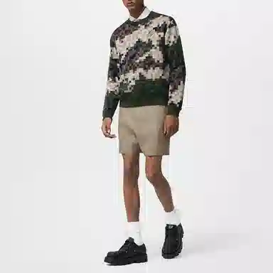 Louis Vuitton SS24 Camo Jacquard Crewneck Sweatshirt