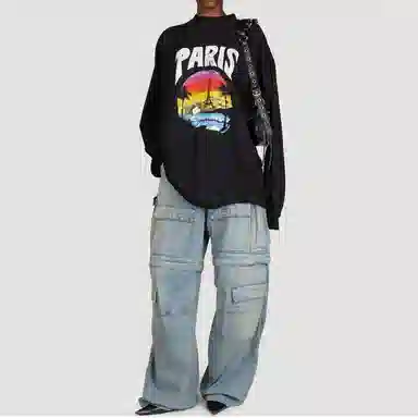 Balenciaga SS24 Scenic Logo T-Shirt