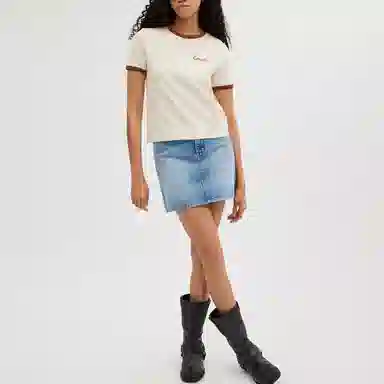 COACH SS24 Embroidered Tee Cream