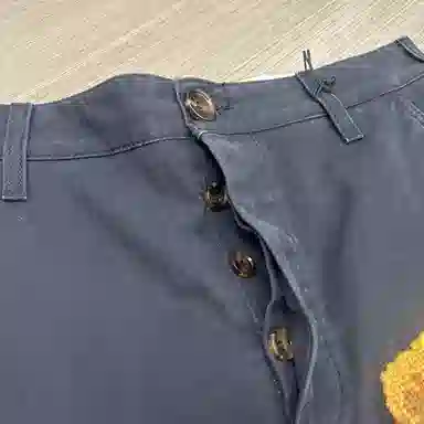 Gucci Bear Embroidery Straight Pants